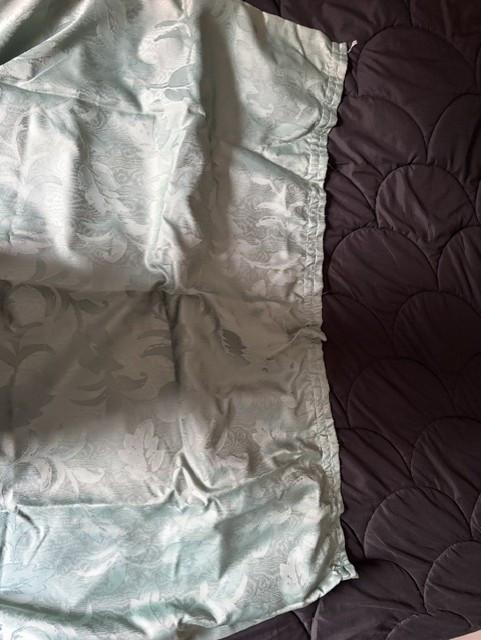 Groene gordijnen (2 ramen)