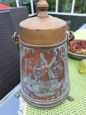 Doofpot rood koper