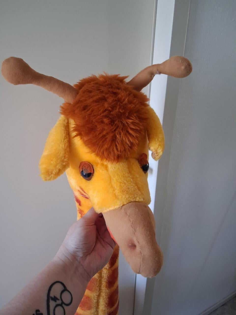 Grote giraffe vintage knuffel