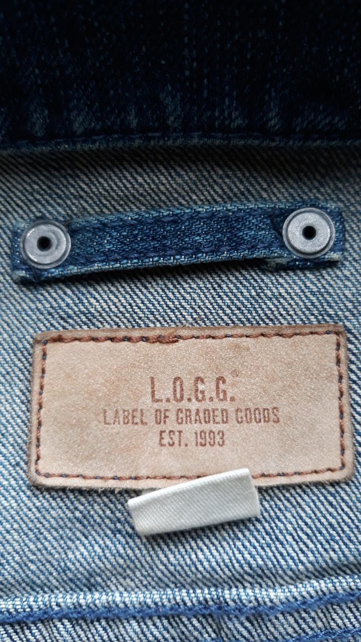 Basic spijkerjasje/jeans jacket maat 36/38 blauw Logg (H&M)