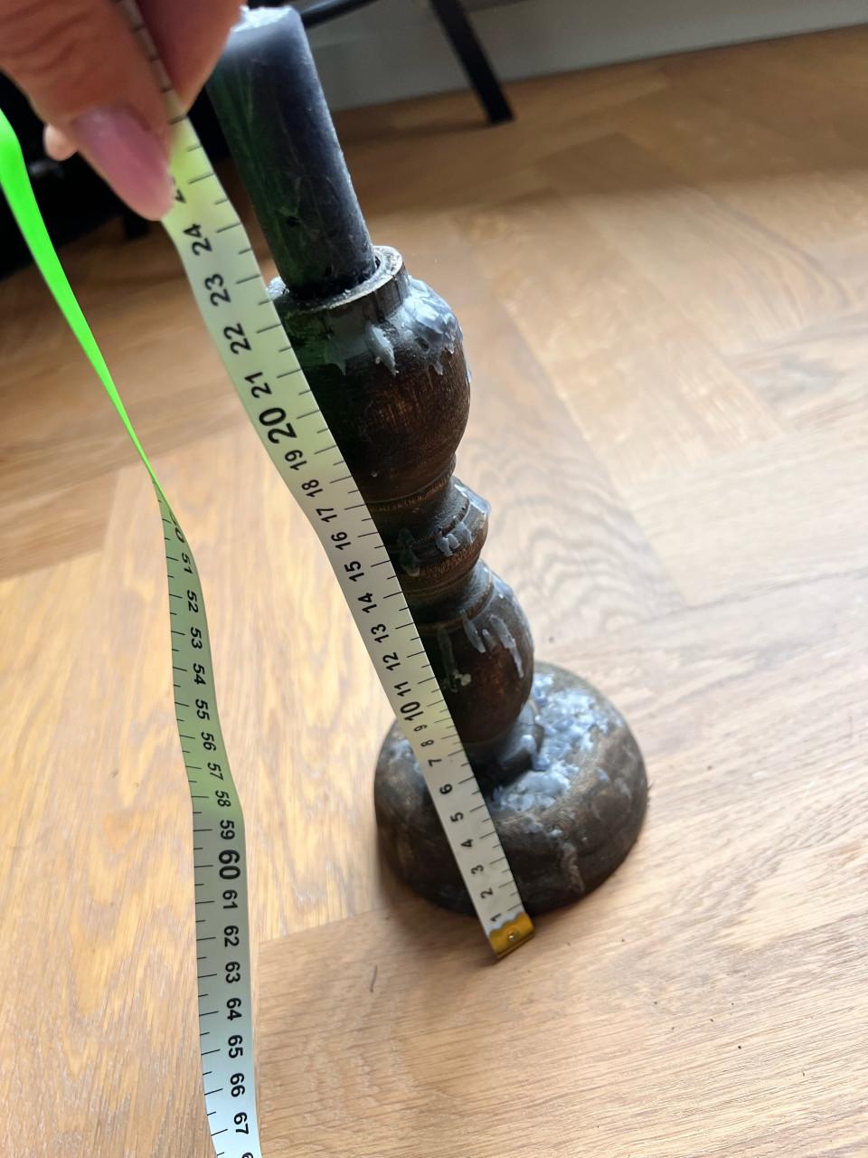 Houten kandelaar