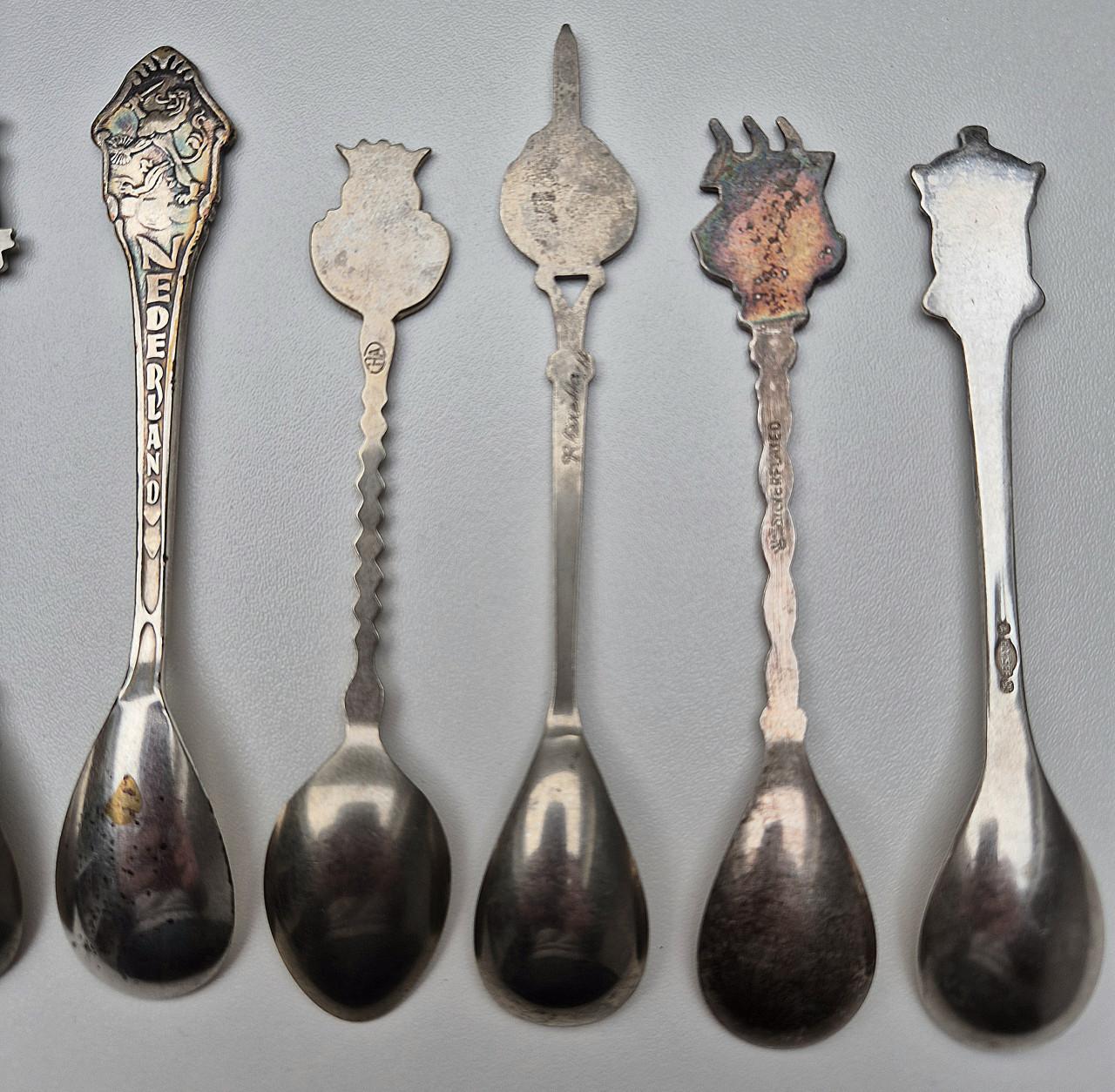 Theelepeltjes verzilverd 11x