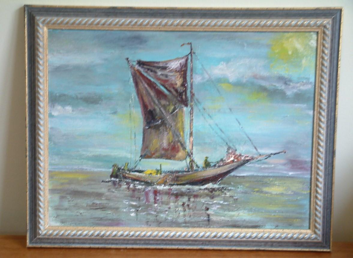 Voor anker   Jac Caljouw  schilderijen