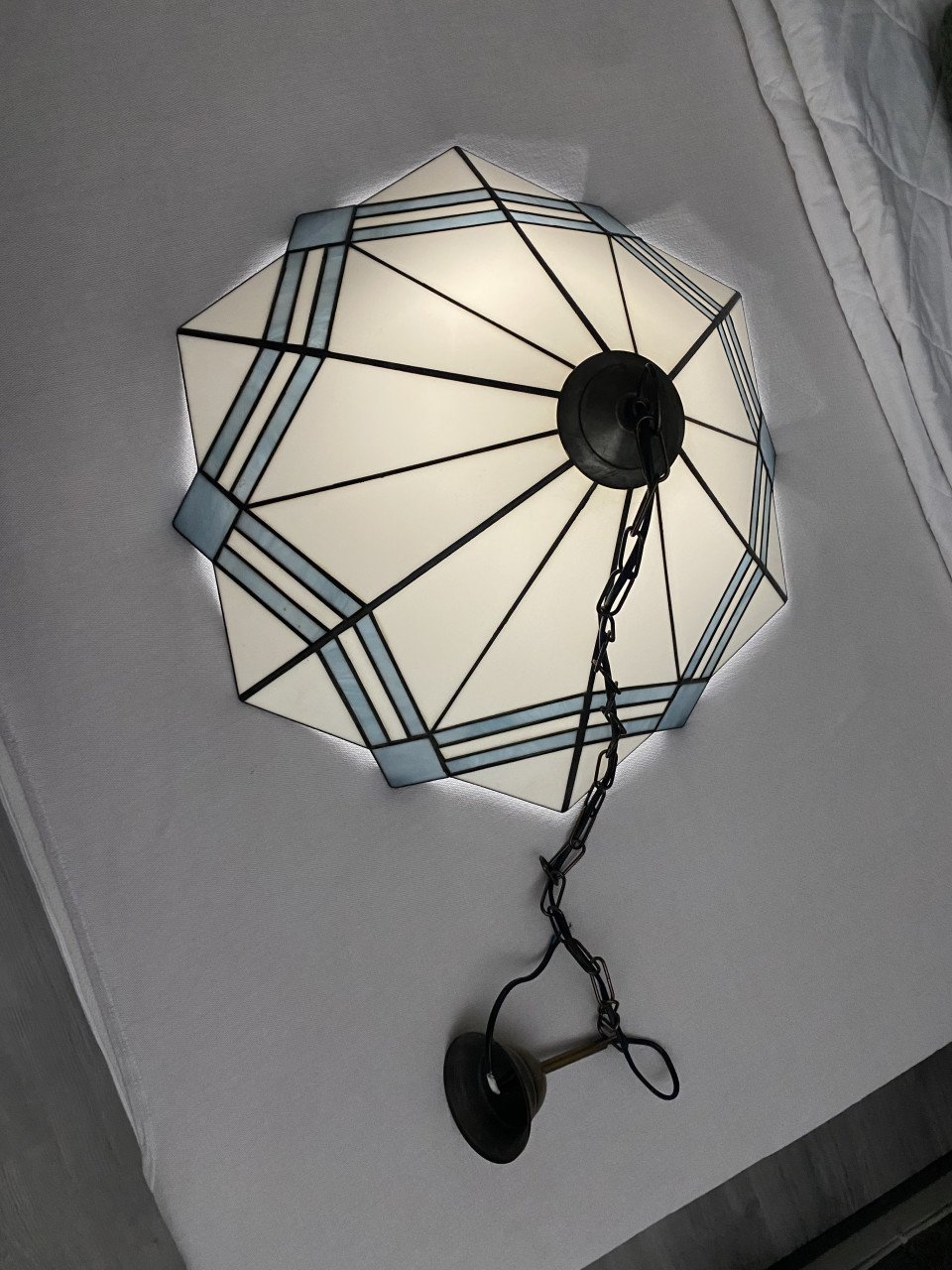 Mooie glas in lood lamp