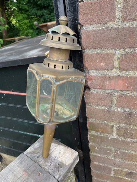 Koetslamp messing