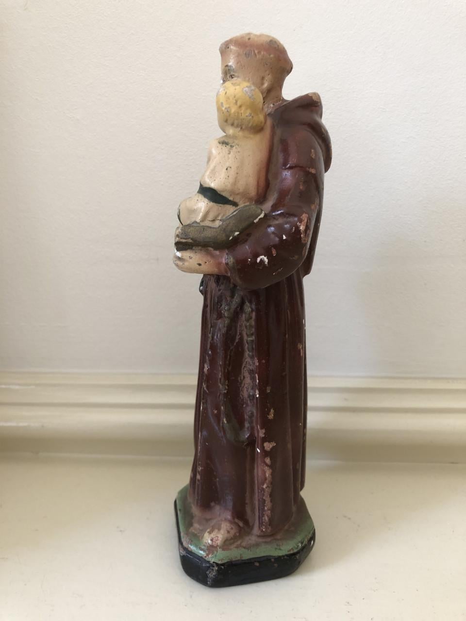 Mooi brocante heilig st. Antonius beeldje