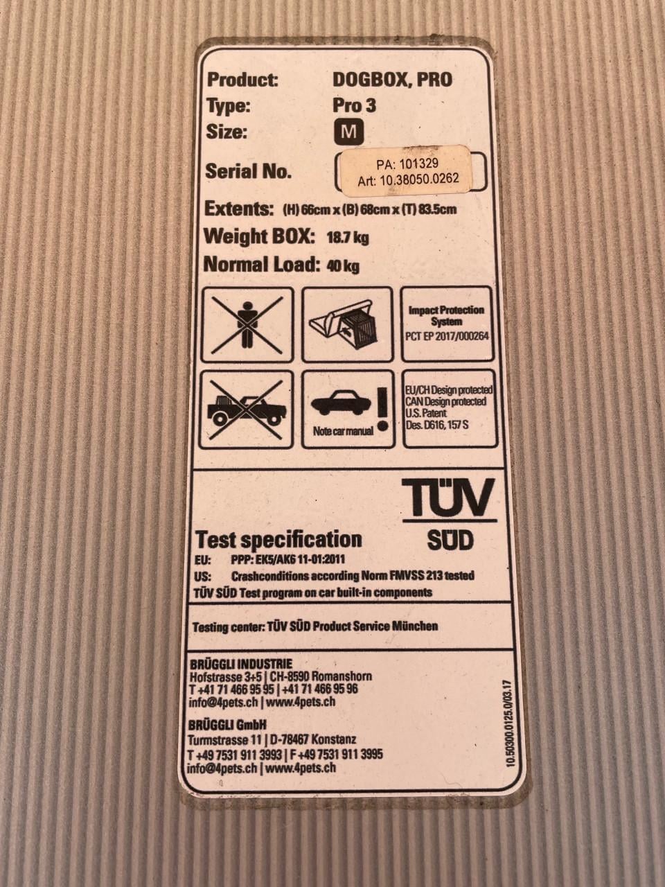 Hondenbench voor in auto