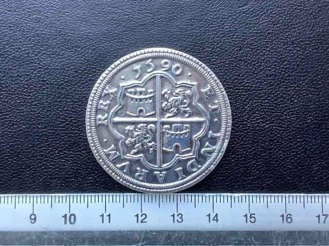 Replica “Spaanse Mat” 8 reales 1590.