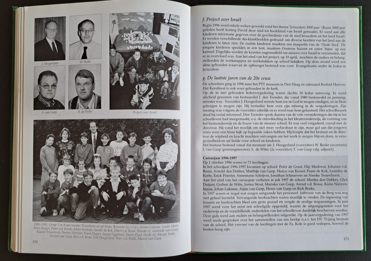 Johannes Calvijnschool Wolphaartsdijk - 75 jaar - JMC Murre + AN de Korte