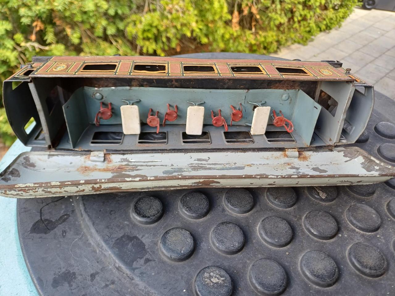 Antieke spoorwegwagon