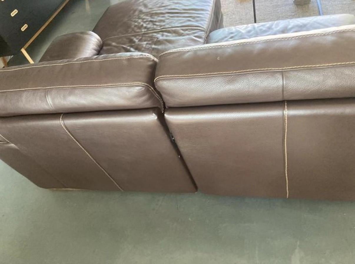 Lederen bank donkerbruin Merk Natuzzi