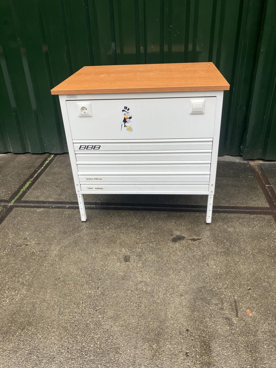 Werktafel incl. ladenkast 5 laden