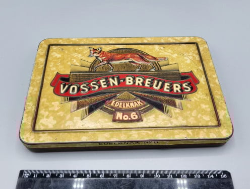 Vossen-Breuers 1950s ontwerp sigarenblik