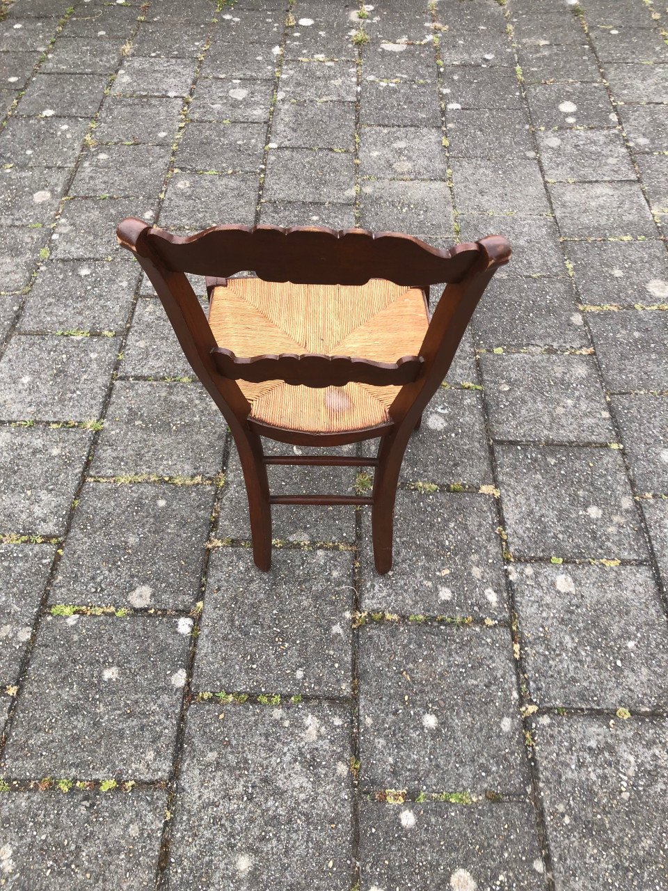 Oude boeren stoel.