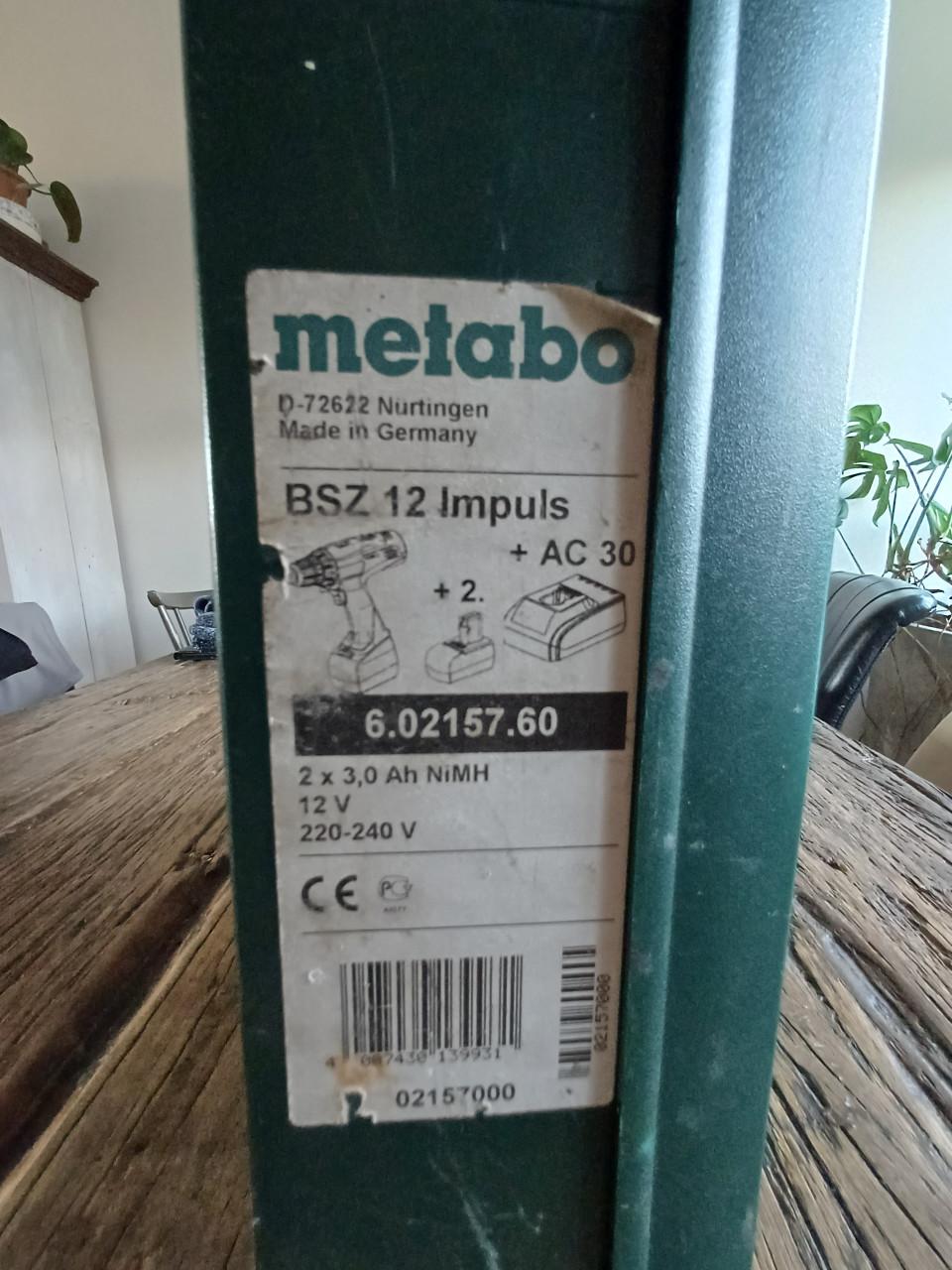 Accu boormachine  Metabo