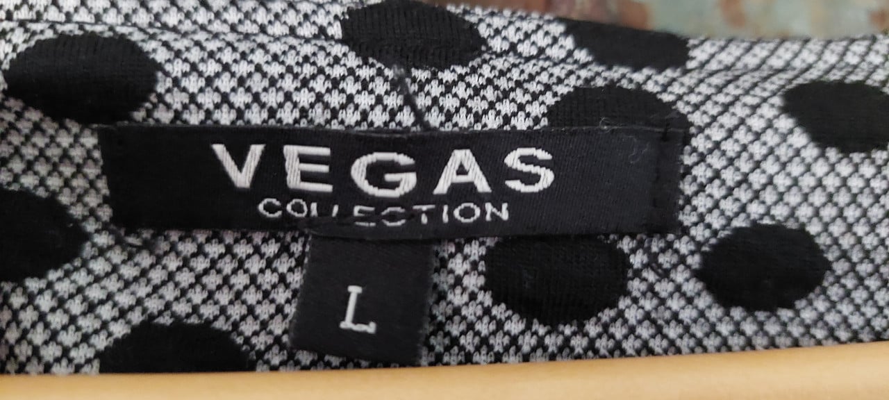 Nieuwe Vegas damesjurk mt large grjjs/zwart