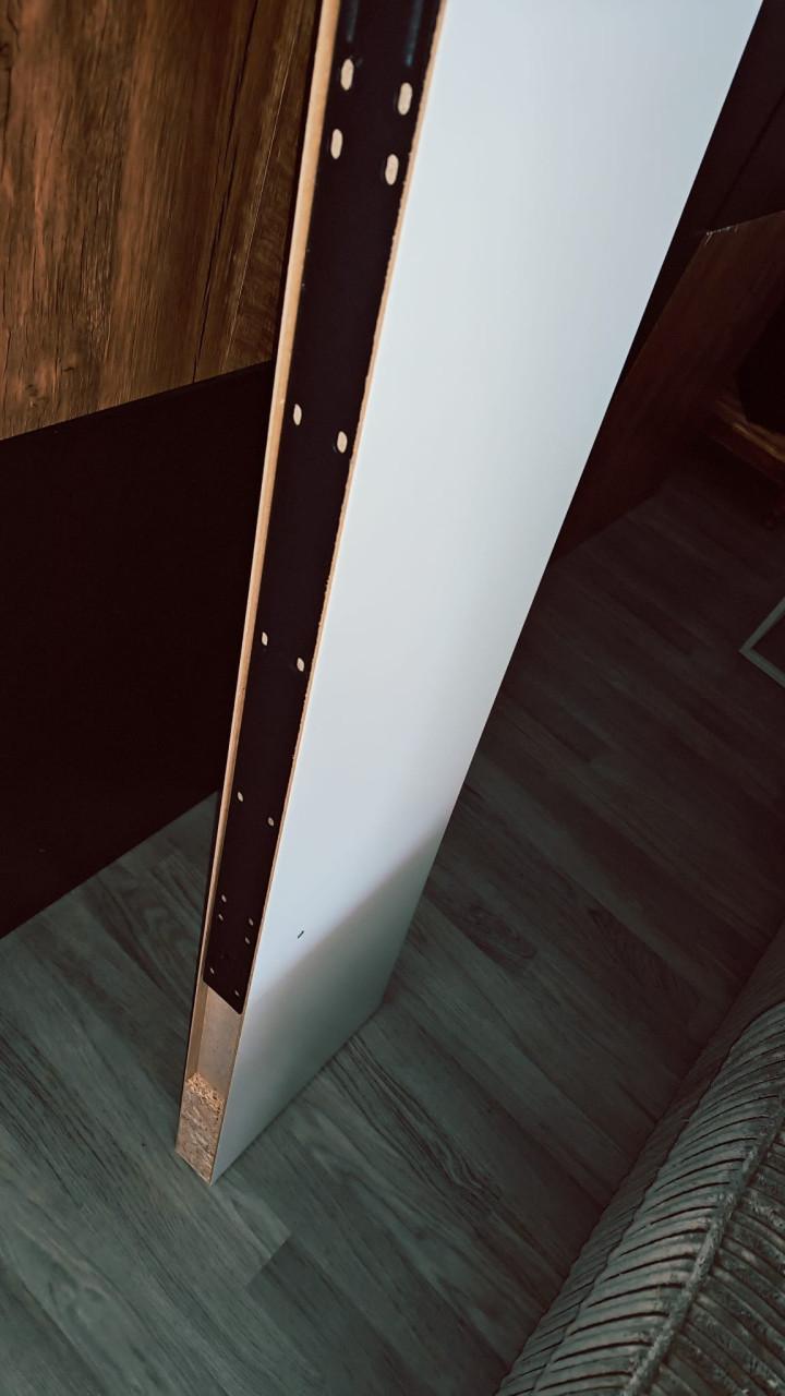 Wandplank IKEA wit 190x26x5 cm.