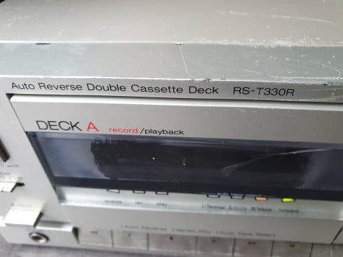 Vintage Technics RS-TR333 R auto reverse dubbel cassettedeck....