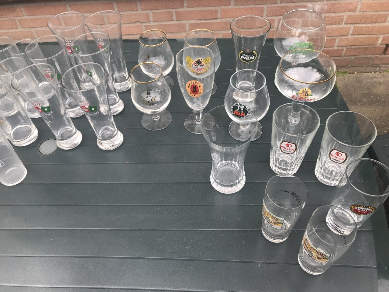 Glazen,bier,limonade,diverse merken