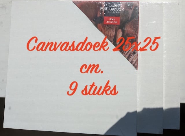 Canvas schilderdoekjes
