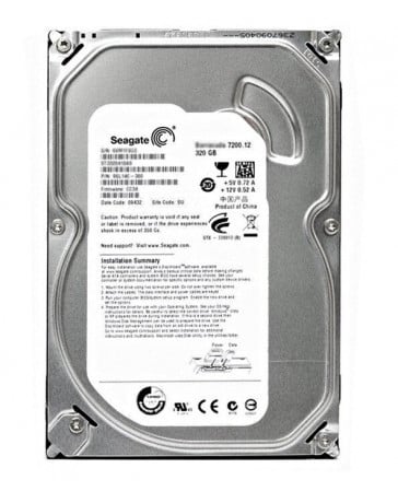 SEAGATE 320GB 7200RPM 3.5INCH SATA hard disk drive.