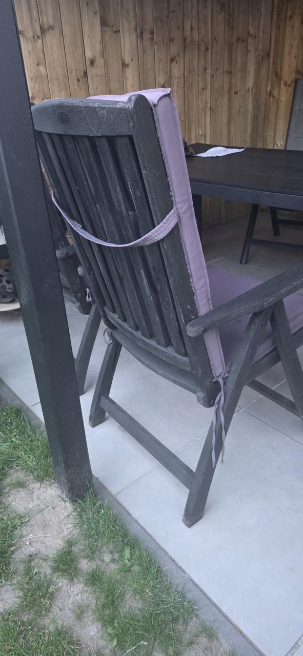 Houten tuinstoelen