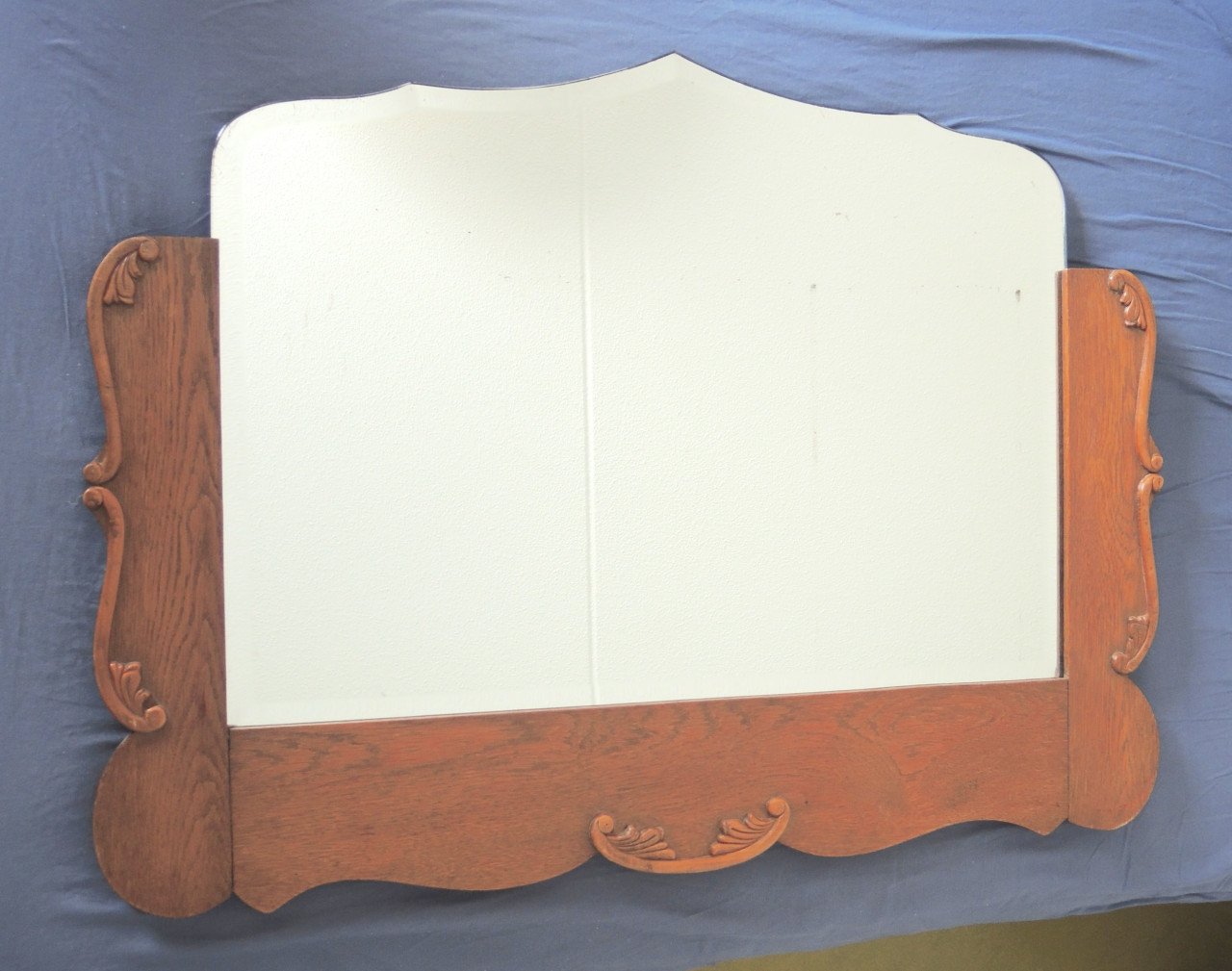 Vintage spiegel met facetrand