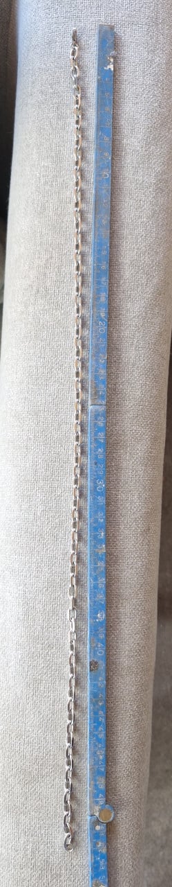 Titanium ketting +- 53 cm lang 27.5 gr