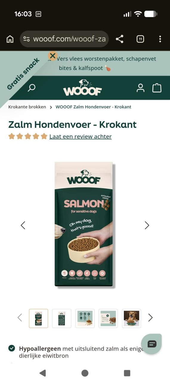 Hondenbrokken wooof