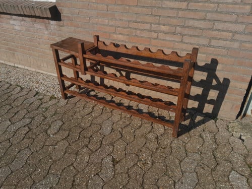 Massief  stevig houten wijnrek 36 flessen