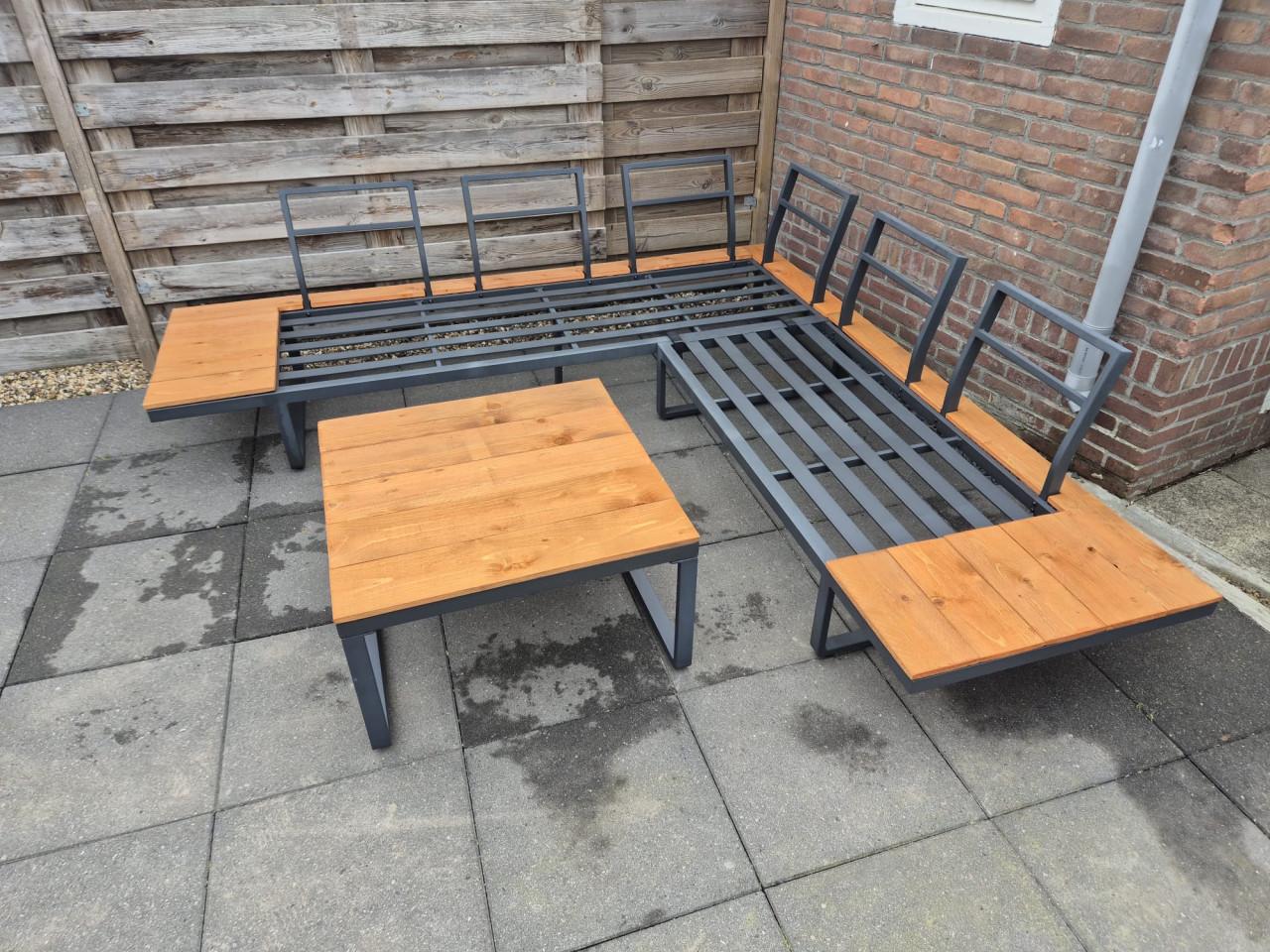 Aluminium Loungeset (Bezorging mogelijk)