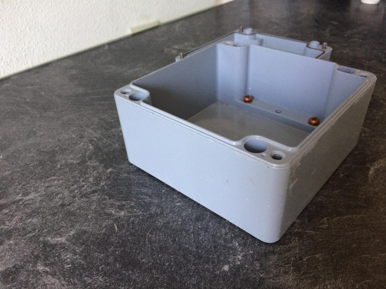 Waterdichte lasdoos / aluminium €15,-