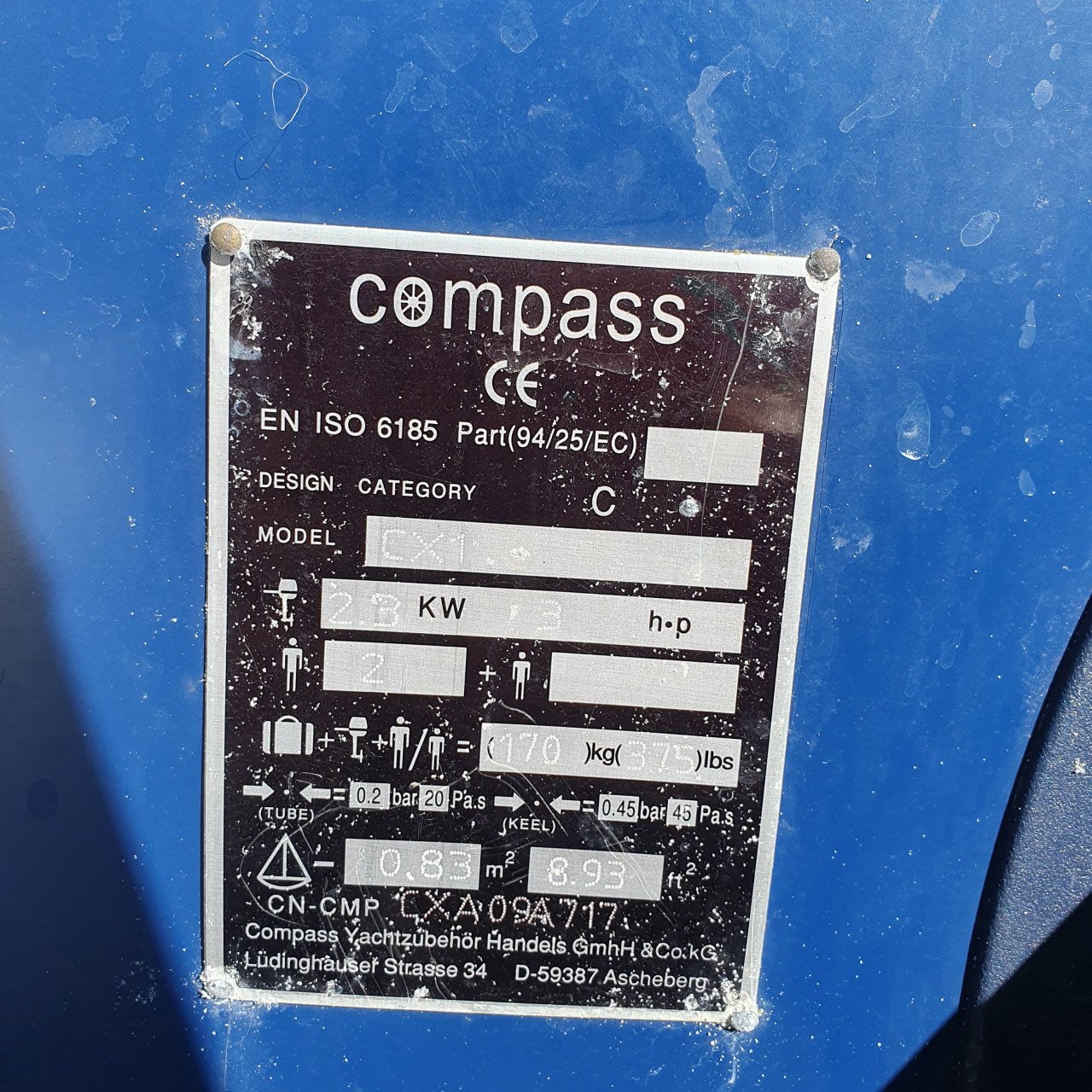 Compass rubberbootje