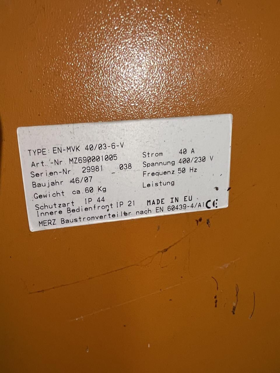 Bouw stroomkast