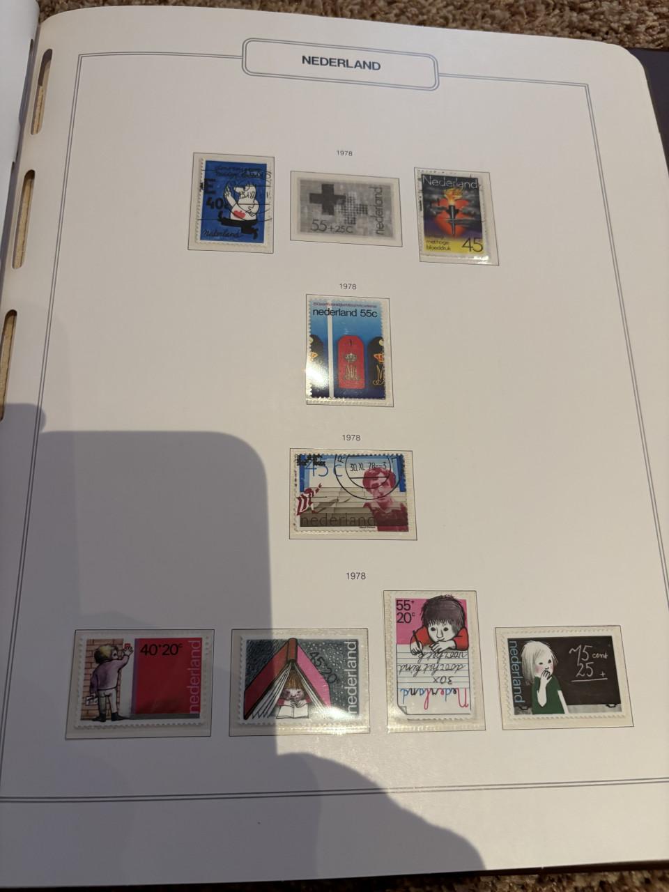 Postzegel album van 1972 tot 1978