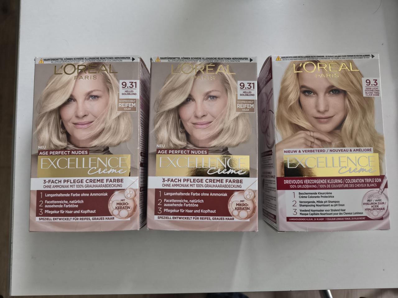 Excellence creme haar kleuring blond