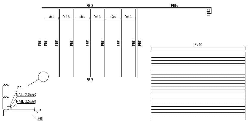 Tuinhuis model Blauwe Spar