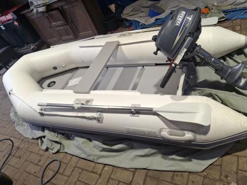 NIEUWE Rubberboot 3.2m incl. Yamaha 4pk buitenboordmotor kortstaart TOPSET!