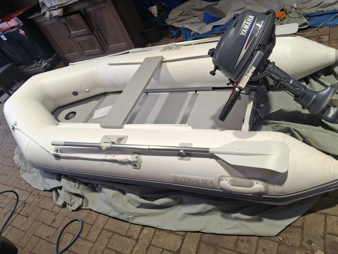 NIEUWE Rubberboot 3.2m incl. Yamaha 4pk buitenboordmotor kortstaart TOPSET!