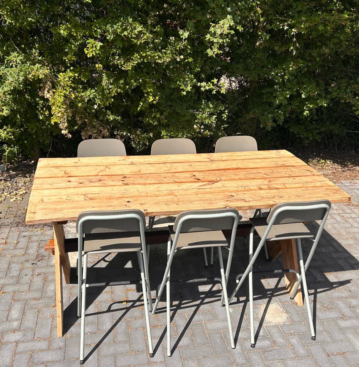 Mancave Stamtafels- 2 st-industriële  /bart/klus/knutseltafel NU € 160