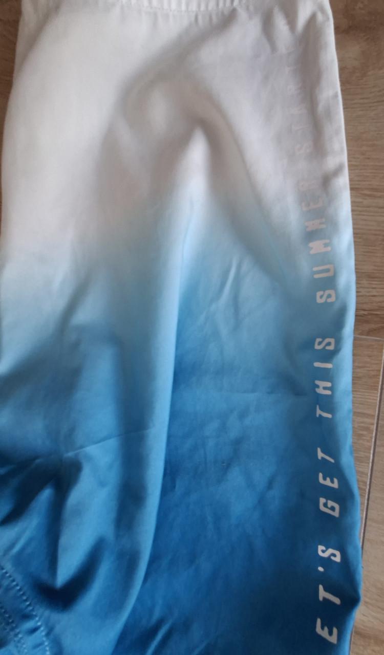 Zwemshort mt 182 blauw/wit