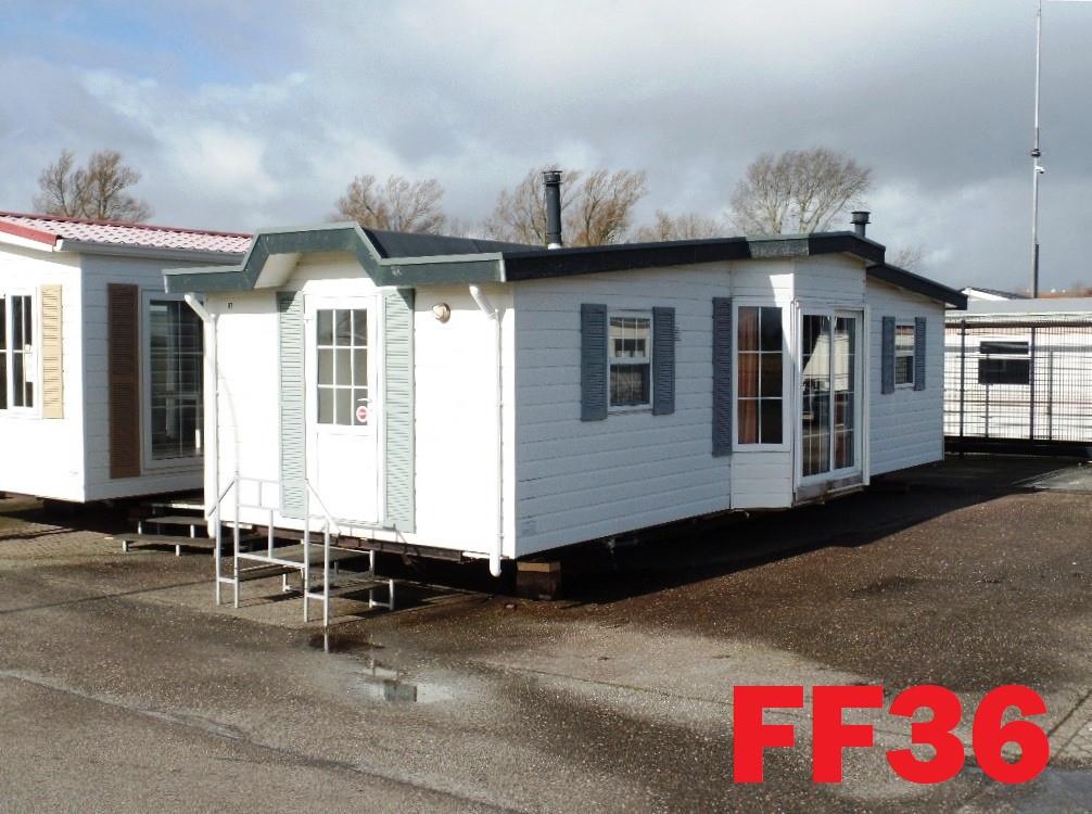 Diverse modellen Arcabo chalets met 2 slaapkamers en dubbel glas voorradig