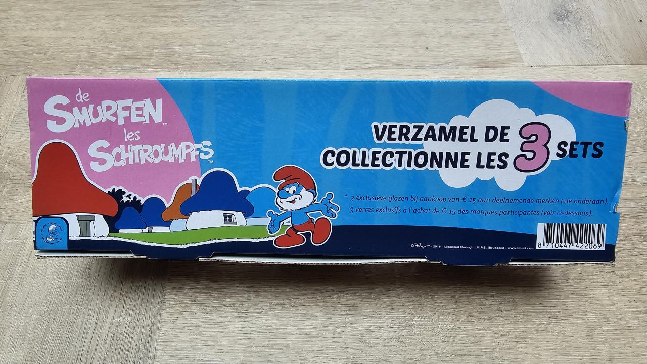 3 nieuwe bolglazen van de smurfen leuk voor de verzamelaar