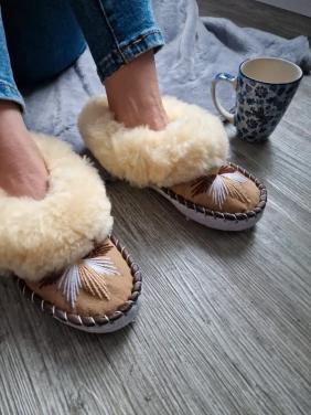 Handgemaakte 100% Wollen pantoffels