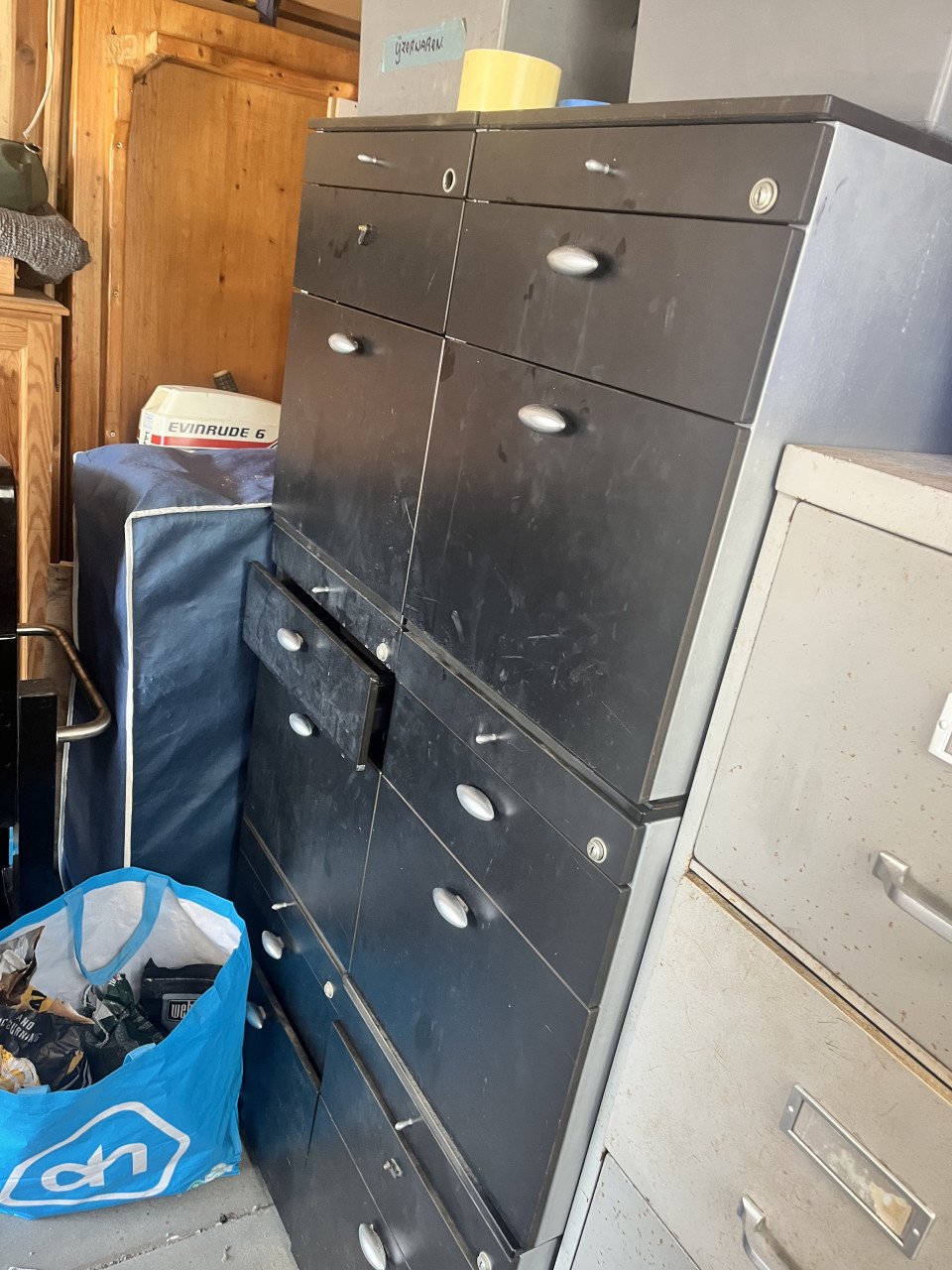 Ladenkasten staal  voor in schuur/werkplaats