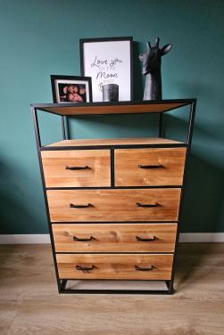 Ladekast & 2 nachtkastjes