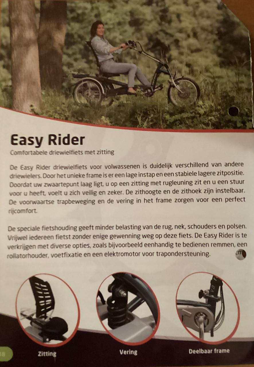 Elektrische driewieler Van Raam Easyrider