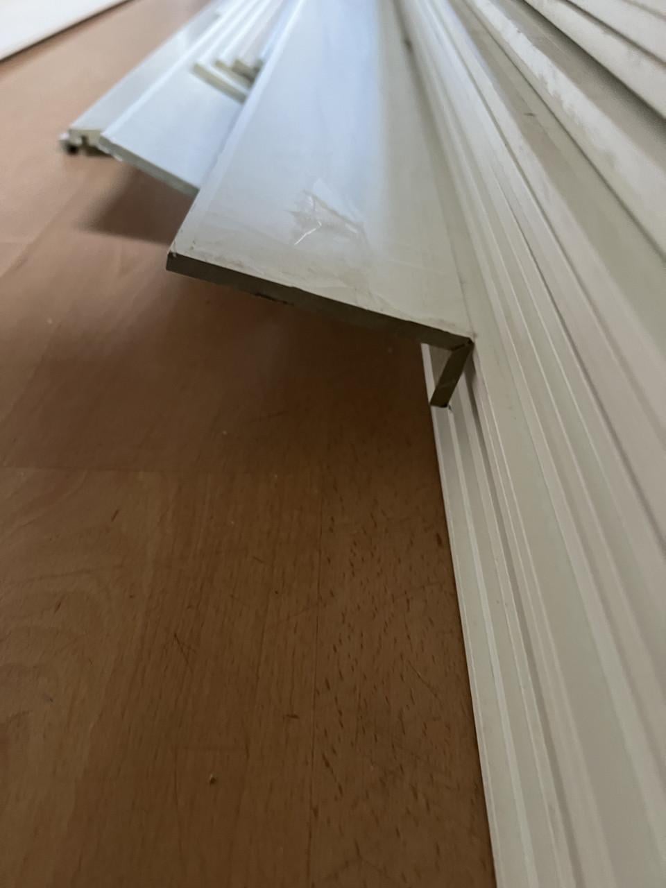 24 x profielen plat en 8x hoek mdf afbouw wit