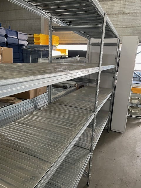 Gebruikte verzinkte magazijnstelling in diverse maten