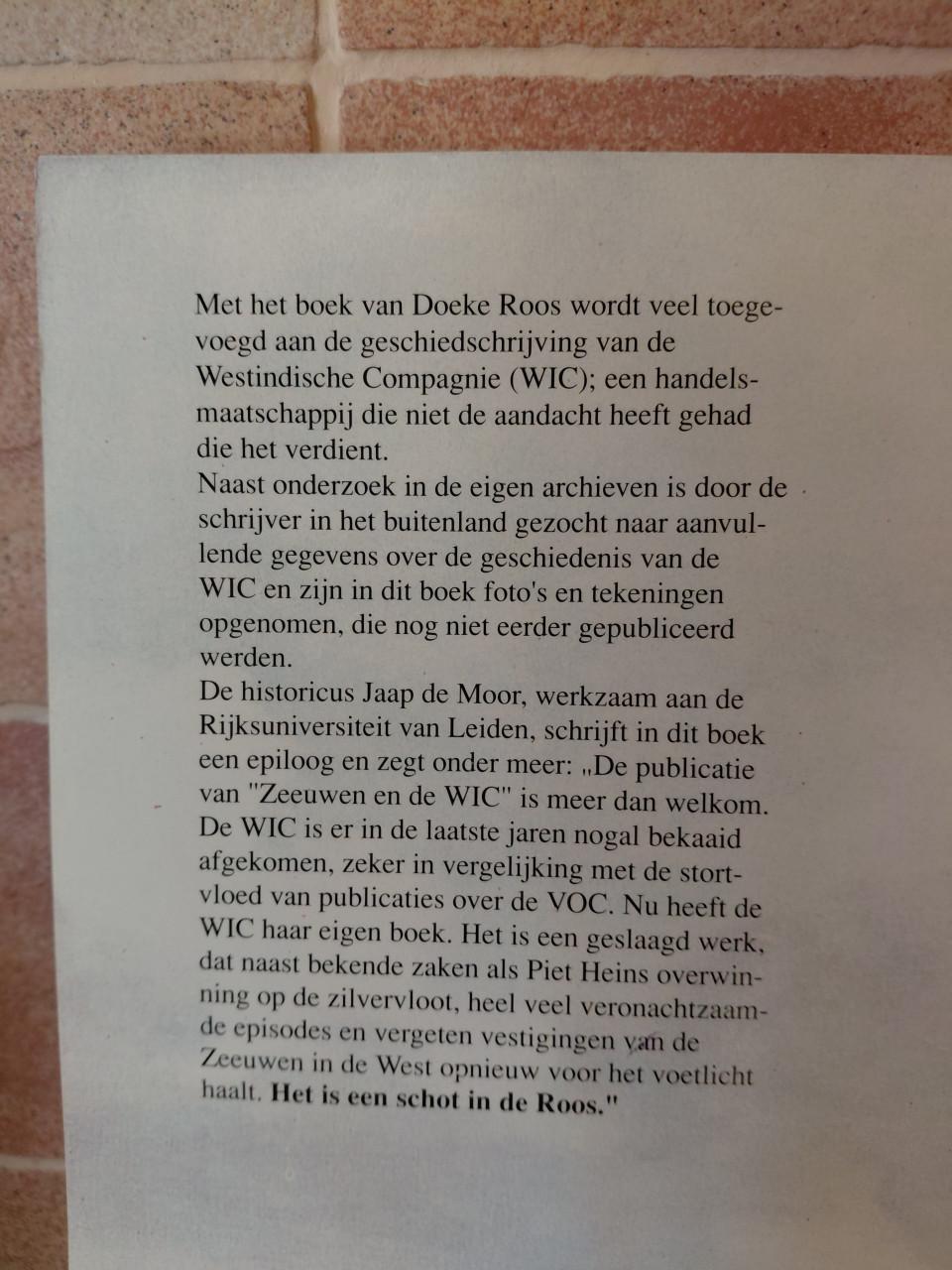 Zeeuwen en de Westindische compagnie. Van Doeke Roos